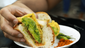 Blast Vada Pav (Triple Spicy) at Chaat Bazaar