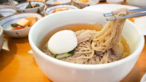 Mul Naengmyeon (Cold Buckwheat Noodles) at Koreana Restaurant