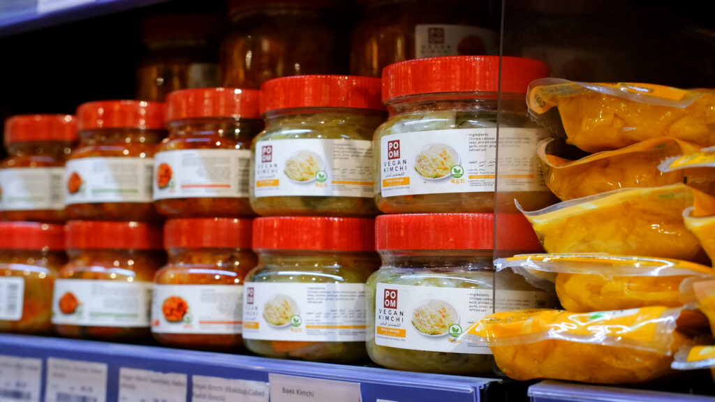 Vegan Kimchi on Shelves