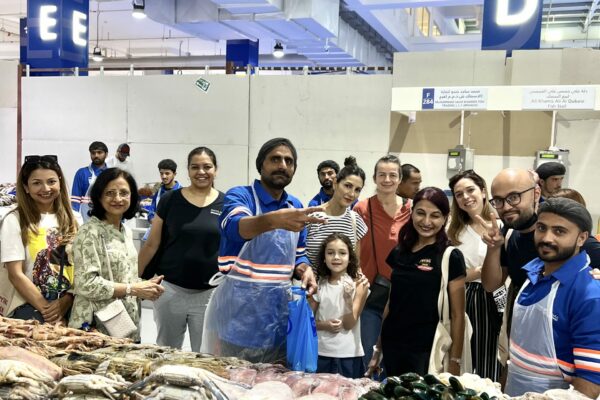 Waterfront market tour - Dubai market - Frying Pan Adventures - Group photo