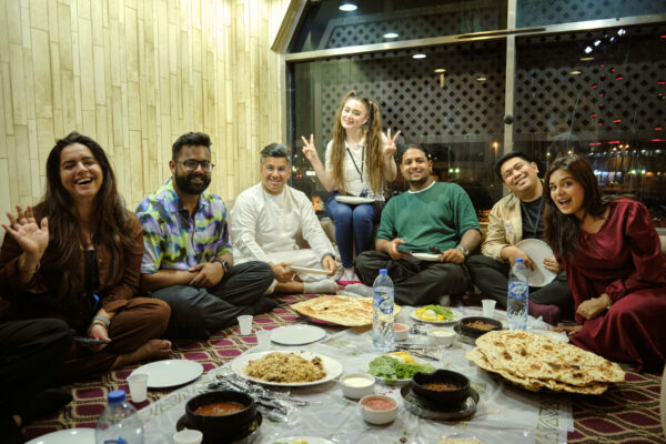 Group Yemeni dinner on Dubai Souks Iftar Tour