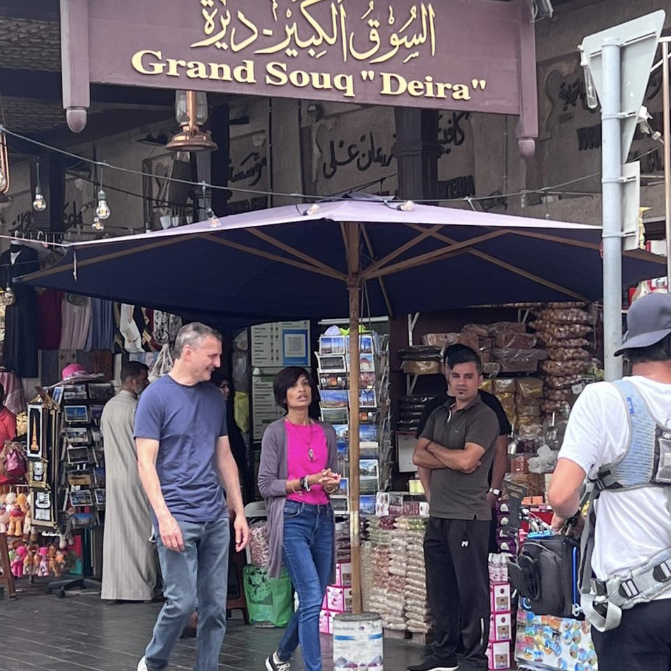 Somebody Feed Phil in Dubai - Frying Pan Adventures - Phil Rosenthal Arva Ahmed in the souk